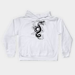 Simple Chinese Dragon Kids Hoodie